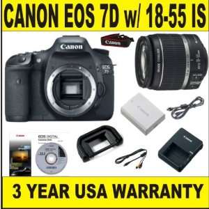 Canon EOS 7D 18 MP Body (Supplied Manufacturer Accessories) w/ Canon 