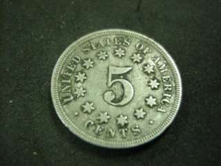 1868 SHIELD NICKEL 5 CENTS EXTRA FINE XF TAKE A LOOK  