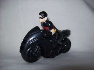 Mcdonalds Young Justice Batman ROBIN motorcycle toy #1  