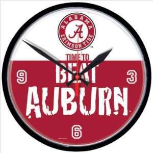   12.75 Round Clock   Alabama Beat Auburn Rivalry