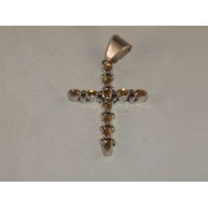 Sterling Silver Amber Cross Pendant   PD 0013  Sports 