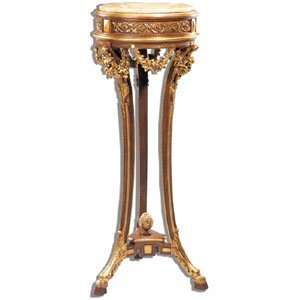  Regency Marble Top Pedestal