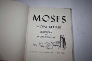 MOSES JEWISH CHILDRENS BOOK ILLUSTRATED by Donovan  