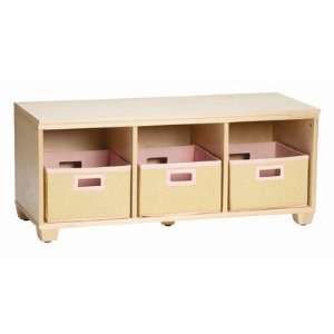  Alaterre AB31012PIN Links Bench with Pink Baskets in 