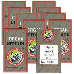 Organ Sewing Machine Needles 100 Needles HAx1 Size 14  