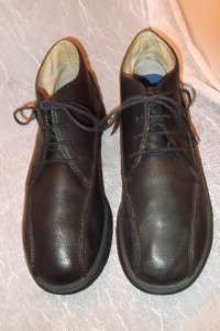 Mens MERRELL Black Leather Boots Topo Rail CHUKKA Black Oxfords Size 