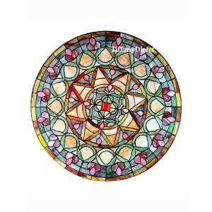  Tiffany Style Stained Glass Panel Window 24 P2403: Office 
