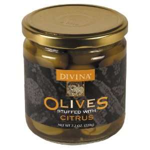 Divina, Olives, Grn Stfd W / Citrus: Grocery & Gourmet Food