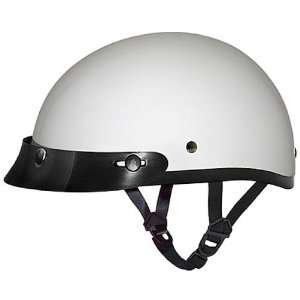 Daytona Helmets Gloss White DOT Motorcycle Half Helmet with Visor [4X 