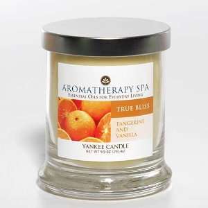 True Bliss   Tangernine and Vanilla 9.5 Oz Aromatherapy Spa Yankee 