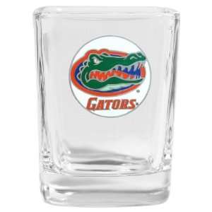  Set of 2 Florida Gators Square Shot Glass   NCAA College 