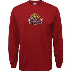 IUPUI Jaguars Cardinal Youth Logo Long Sleeve T Shirt:  