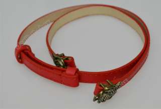   Slender Rose Flower Metal Buckle Style PU Thin Belt Waistband Special
