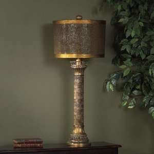 Vintage Verendah 39.25H Cali Marble Table Lamp   CL3208 