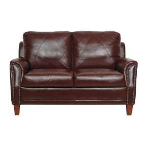  Luke Leather Austin Loveseat and Chair