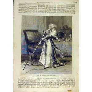  Scene Richelieu Lyceum Theatre Old Print 1873