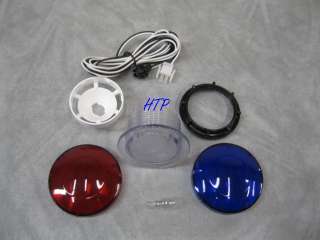 Spa Hot Tub Light Lense Kit 3 1/8 Face With Bulb & Cord 2 1/2 Hole 