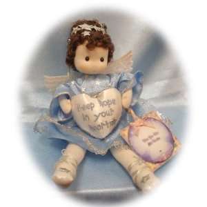  Angel of Hope in Blue Dress Collectible Musical Doll: Home 