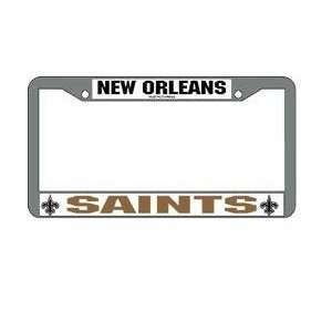   New Orleans Saints NFL Chrome License Plate Frame
