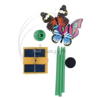 New Mini Solar Powered Flying Butterfly LED Light Toys S  