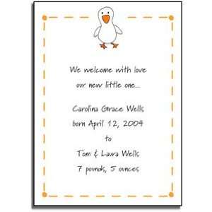  personalized invitations   just ducky