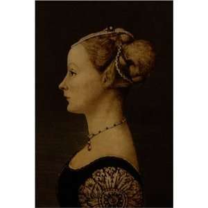  Profile of a Woman by Antonio Pollaiuolo, 17 x 20 Fine 