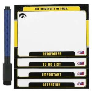   NCAA Iowa Hawkeyes 4 Pack Magnetic Dry Erase Boards