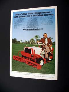 Jacobsen 70 Triplex Reel Mower 1976 print Ad  