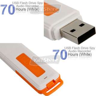   4GB USB Drive Digital Audio voice Recorder Pen 70 Hours Orange  