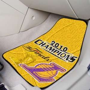  Los Angeles Lakers 2010 NBA Champions 2 Pack Carpeted Car 