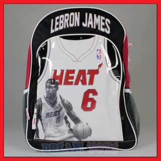 NBA Miami Heat 16 LeBron James Jersey Backpack  