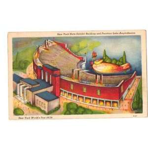   Postcard NY State Exhibit New York Worlds Fair 1939 