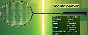 YONEX NR700RP badminton racquet racket NANORAY 700RP + string + 3 grip 