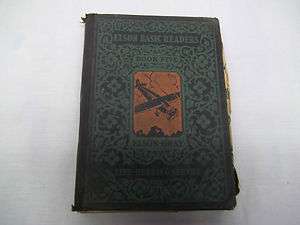   Basic Readers Early Vintage Textbook 1900s Rare Ornate Display  