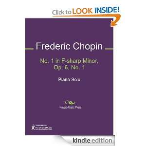 No. 1 in F sharp Minor, Op. 6, No. 1 Sheet Music: Frederic Chopin 