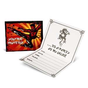 Lets Party By Party Destination Martial Arts Invitations 