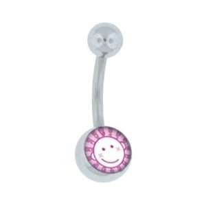  Its a GIRL!! Logo Belly Button Navel Ring: Jewelry