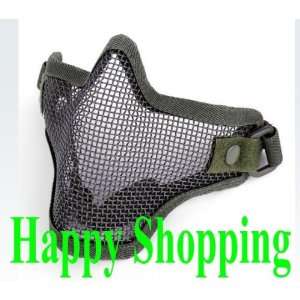  new half face metal net mesh protect mask airsoft hunting 