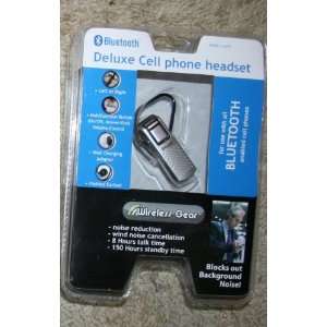  Bluetooth Deluxe Cell Phone Headset: Cell Phones 
