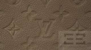   Vuitton Brown Monogram Impreinte Leather Zip Around Wallet  