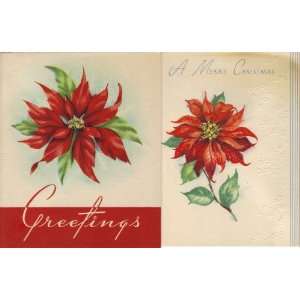 Vintage Christmas Cards Unused 50s 60s 