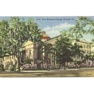   Postcard First Methodist Church   Orlando Florida 