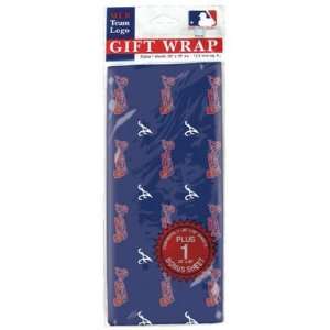 Atlanta Braves MLB Flat Gift Wrap (20x30 Sheets):  Sports 