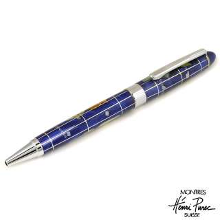 Henri Purec Multi Color Genuine Gemstone Pen  