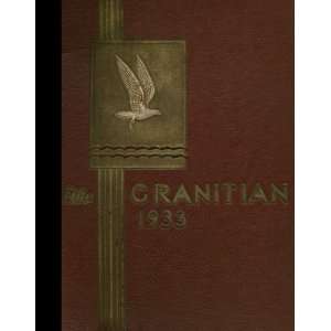   High School, Salt Lake City, Utah Granite High School 1933 Yearbook