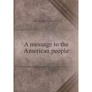  A message to the American people, Ekaterina 