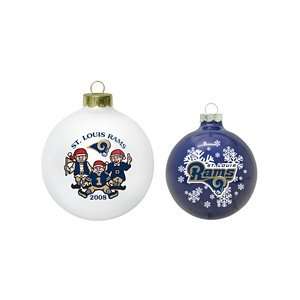   Louis Rams Dated & Traditional Holiday Ornament Set: Sports & Outdoors