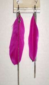 FEATHER EARRINGS*** ASSORTED STYLES AND COLORS (AE1)  
