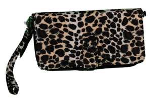 White Stag Women Clutch Wallet Leopard Print W/ Wristlet 077979588167 