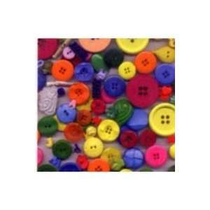  Button Grab Bag Primary Novelty   6 Pack